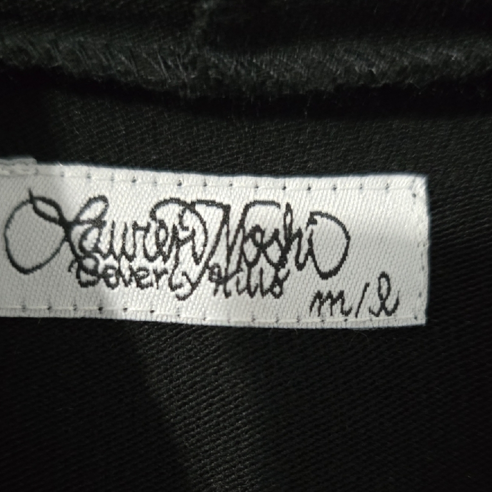 Lauren Moshi Black Poncho with Eye and Lightning Design - Picture 2 of 3